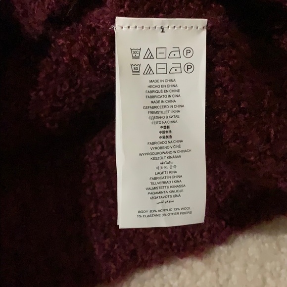 Michael Kors Wine Red Turtleneck Sweater - Picture 4 of 4